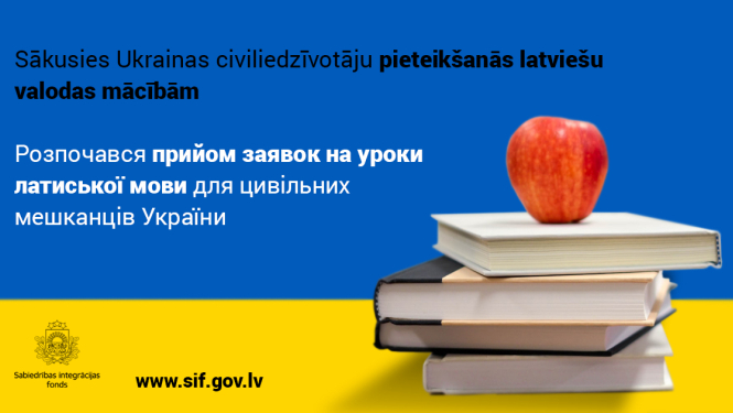 Izsludinata latviesu valodas apmaciba ukrainas civiliedzivotajiem
