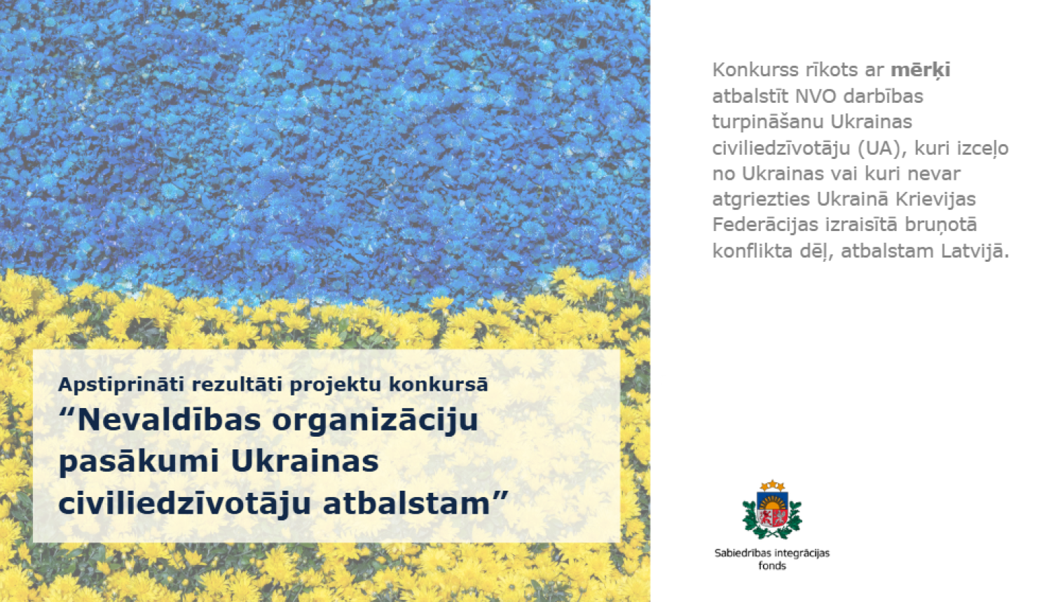 Attēls attēlo atbalstu Ukrainas iedzīvotājiem