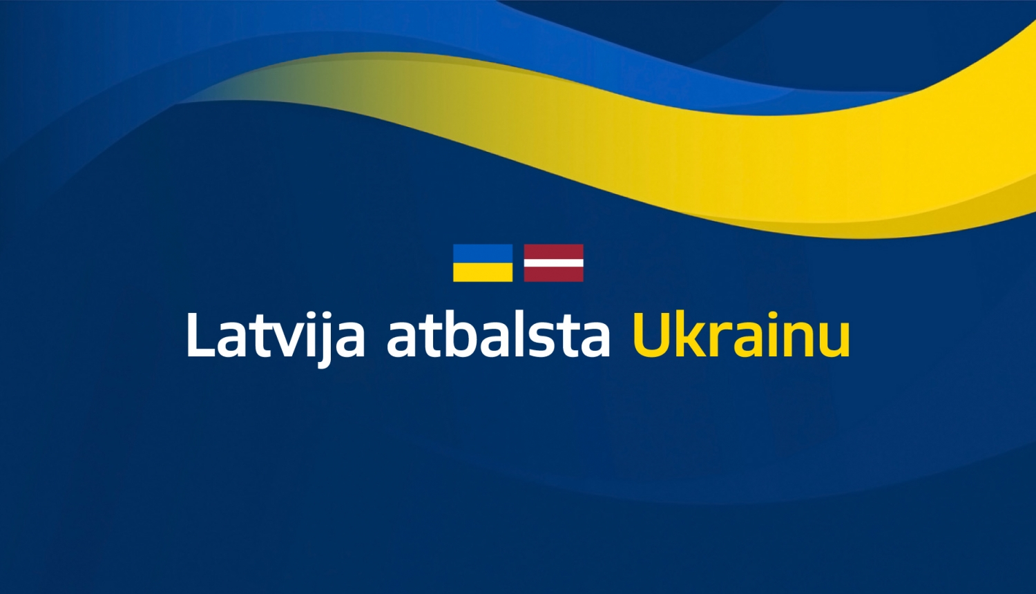Latvija atbalsta Ukrainu preses konferences vizuālis