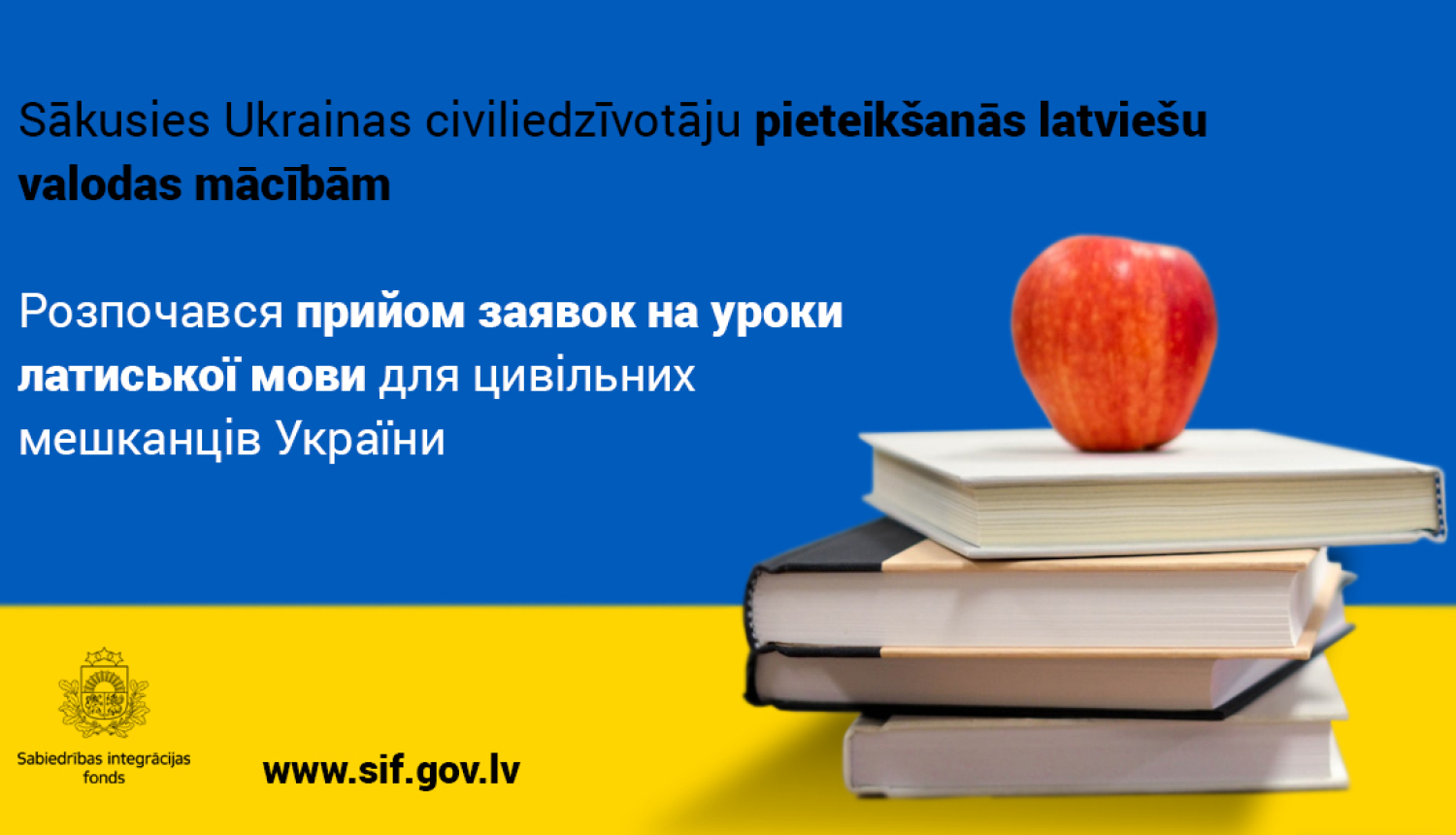 Izsludinata latviesu valodas apmaciba ukrainas civiliedzivotajiem