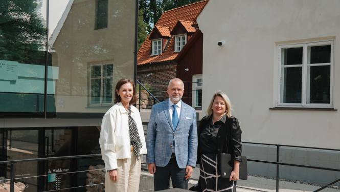 attēlā redzama darba vizīte Valmierā