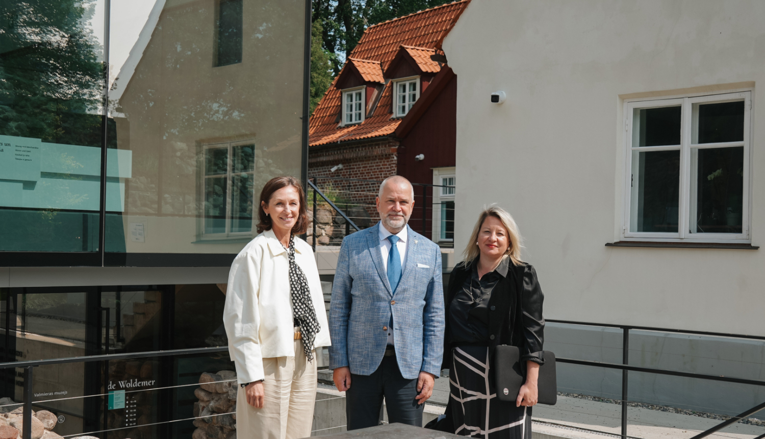 attēlā redzama darba vizīte Valmierā