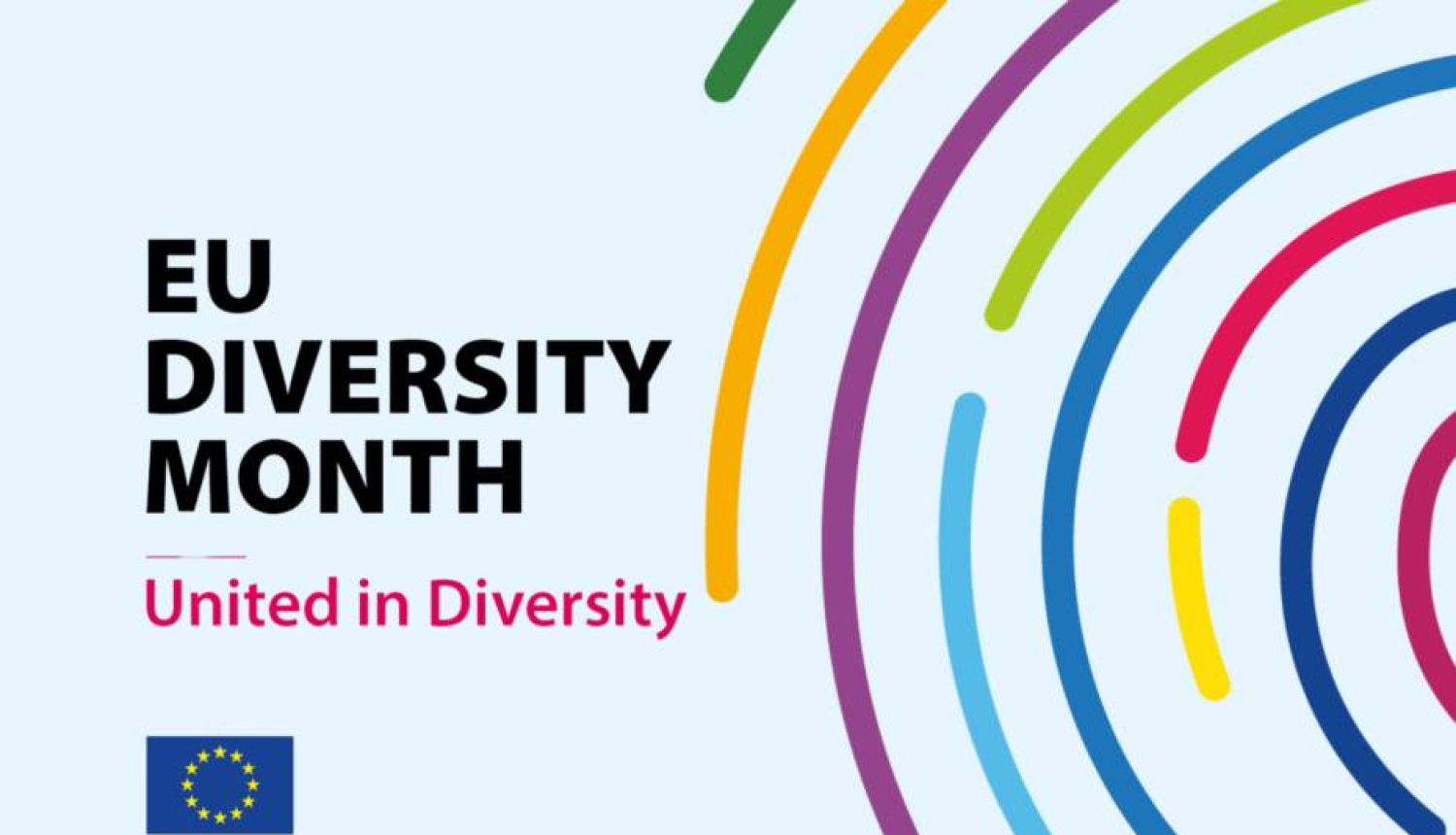 Dažādības mēneša Eiropas savienības veidot ilustrācija