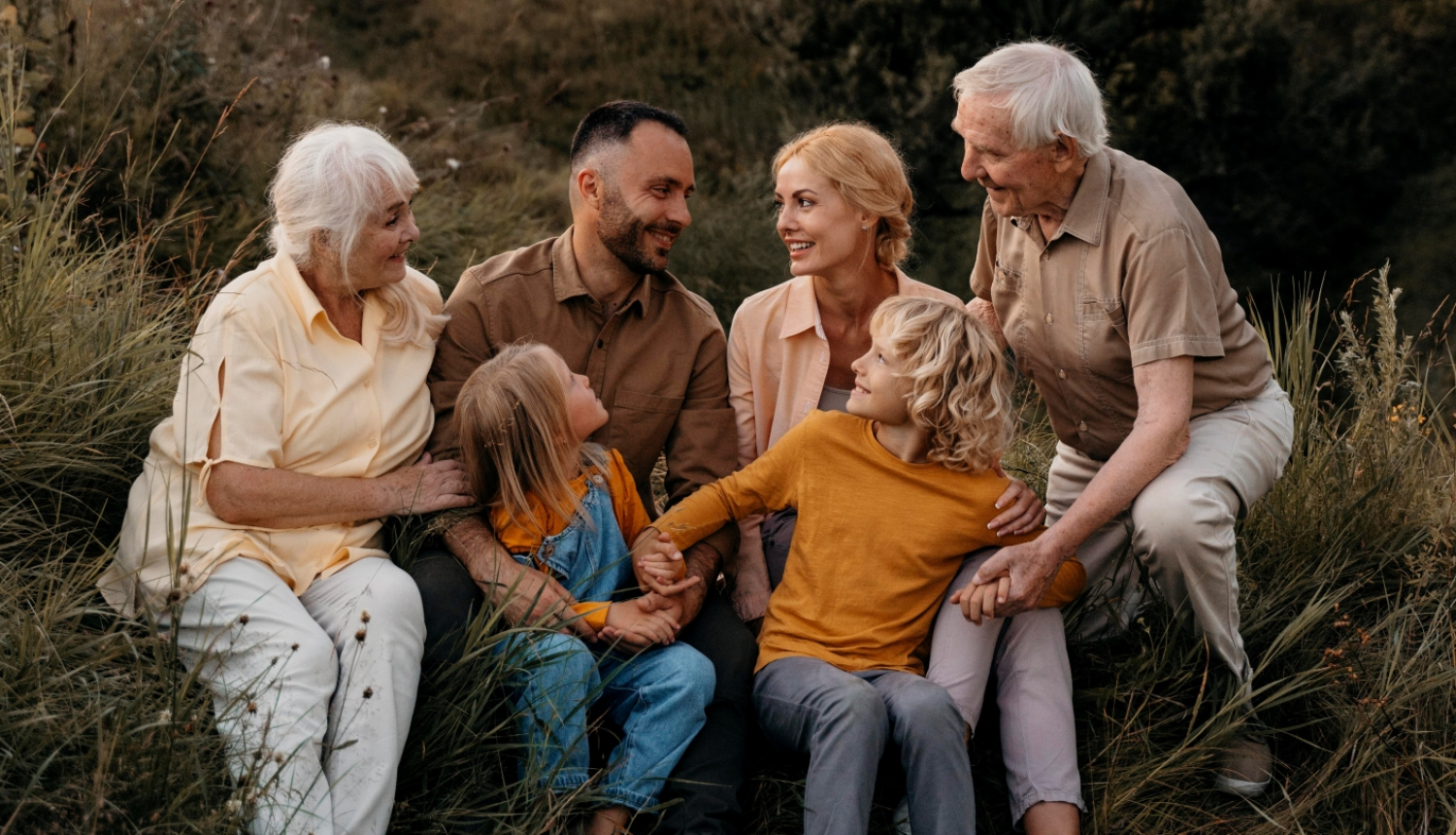 Ilustratīvs foto ar ģimeni