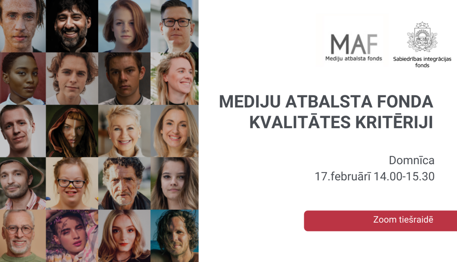 Semināra "Mediju atbalsta fonda kvalitātes kritēriji" pasākuma vizuālis